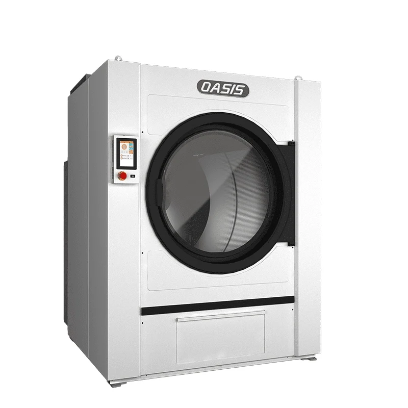 Professional front-loading washer, three-quarter view