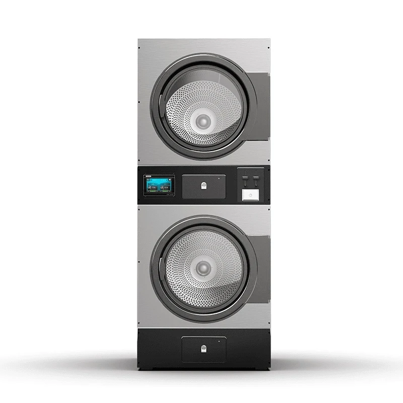Column of two stacked dryers