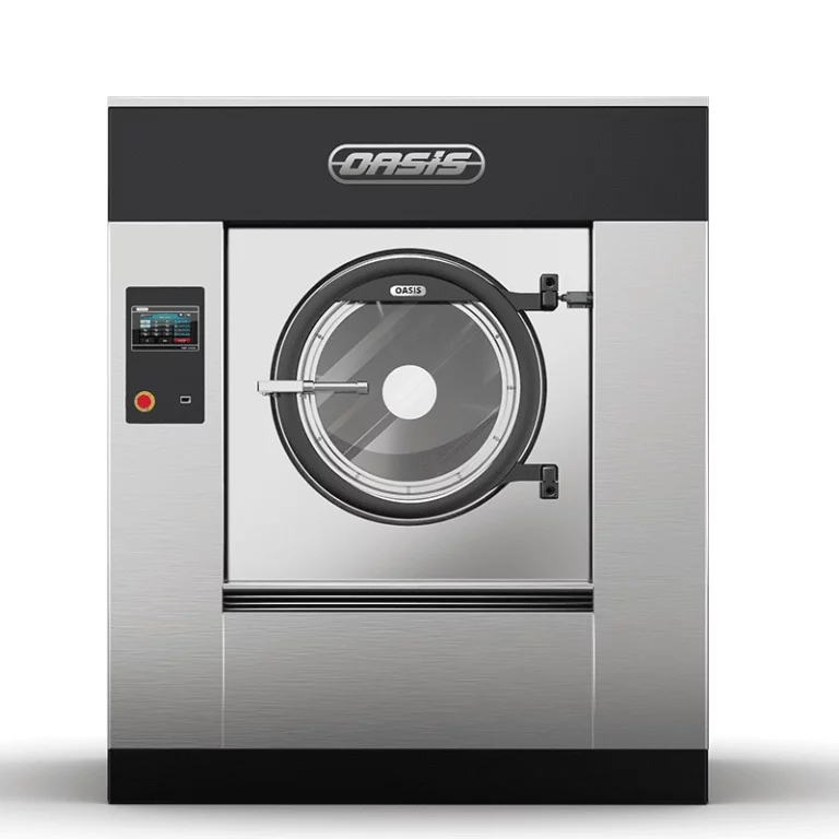 OASIS 100KG Tilting Softmount Washer Extractor model XF100, professional laundry equipment for facilities in Morocco, main product image