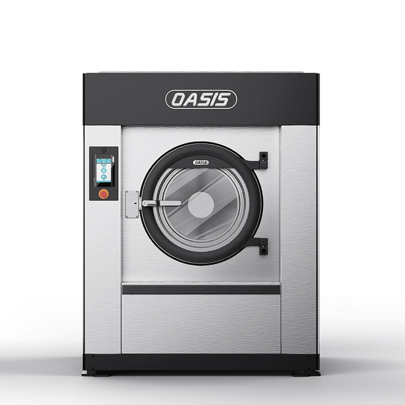 OASIS Softmount Washer Extractor model XF100, professional laundry equipment for facilities in Morocco, main product image